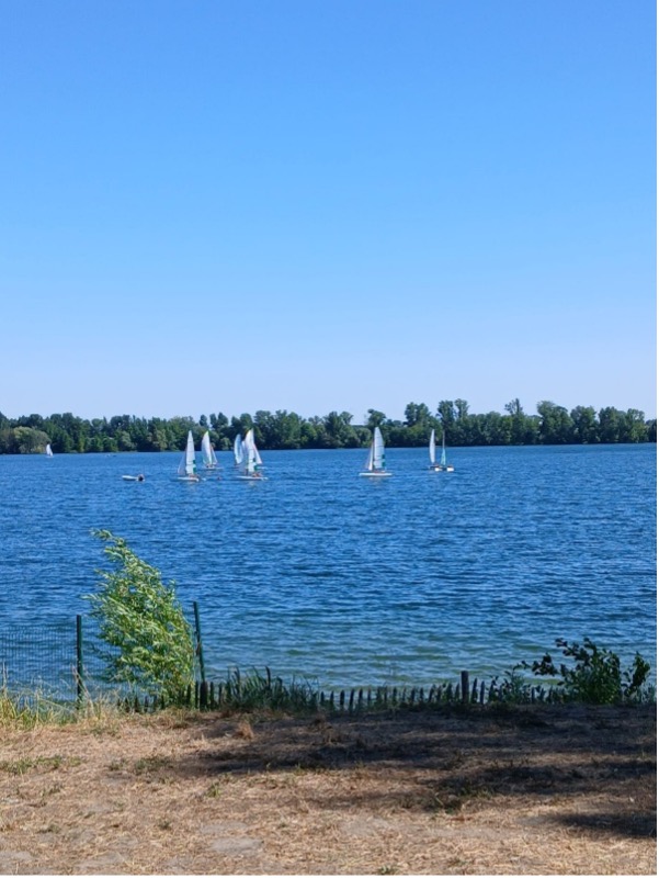 Les enfants hissent les voiles au lac de Bordeaux